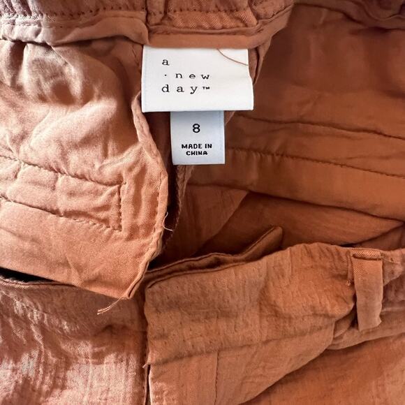 A New Day Brass Trumpet Wide Legged Dress Pant NWT size 8 high waist - Picture 4 of 5